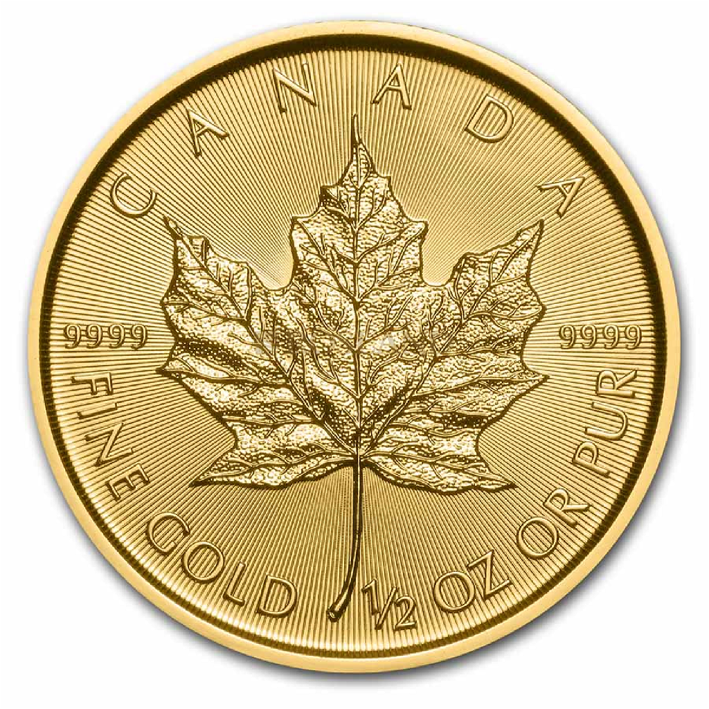 1/2 Unze Goldmünze Kanada Maple Leaf 2022