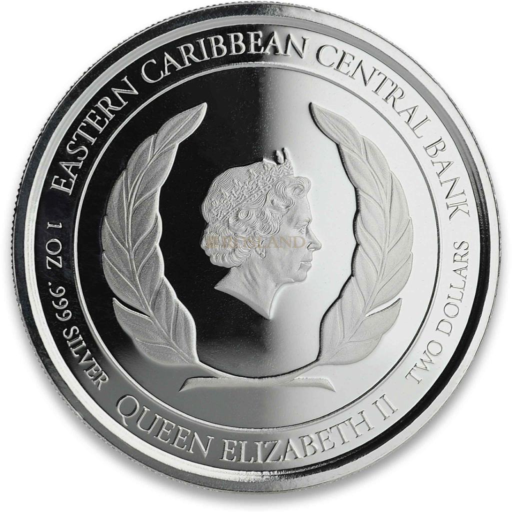 1 Unze Silbermünze EC8 St. Vincent & The Grenadines 2019 PP (Koloriert, Box)