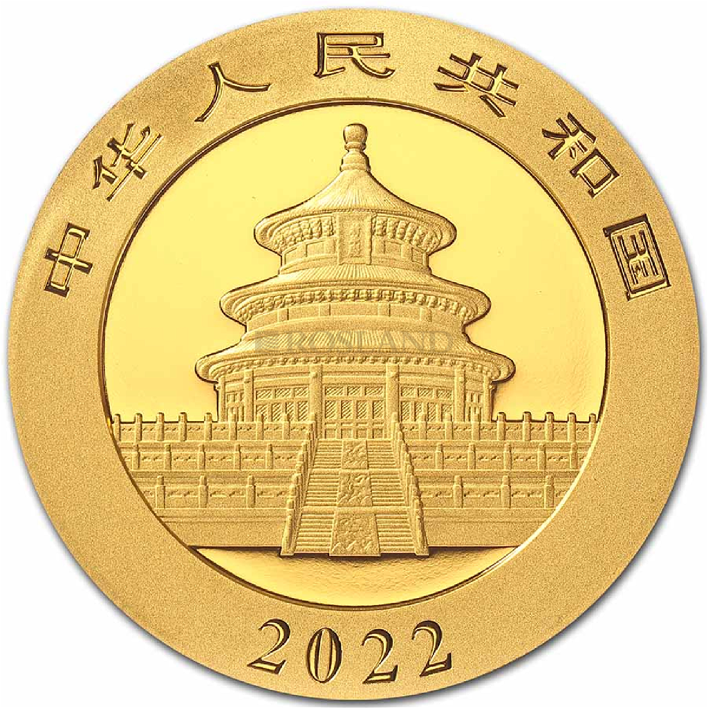 3 Gramm Goldmünze China Panda 2022