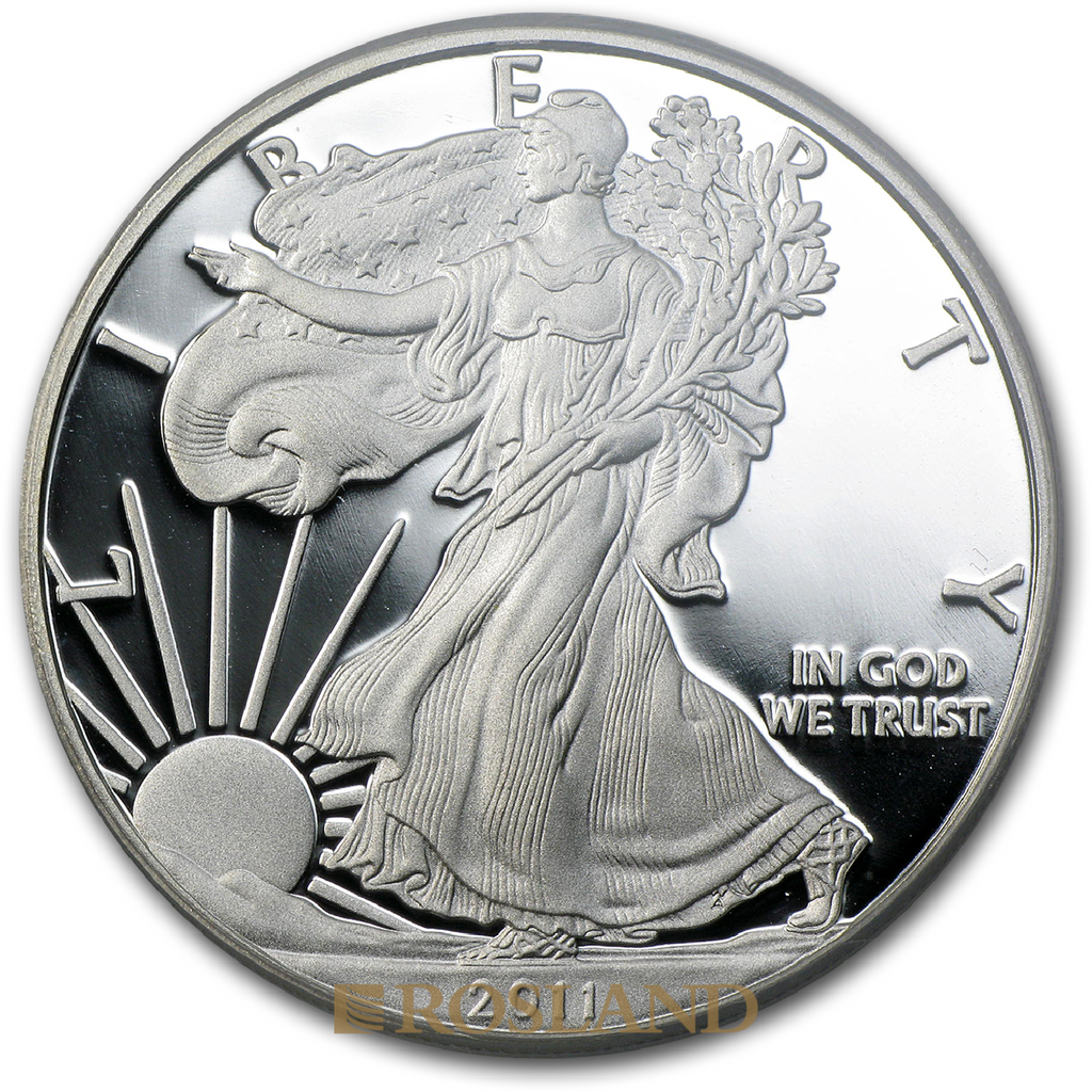 1 Unze Silbermünze American Eagle 2011 (W) PP PCGS PR-70 DCAM