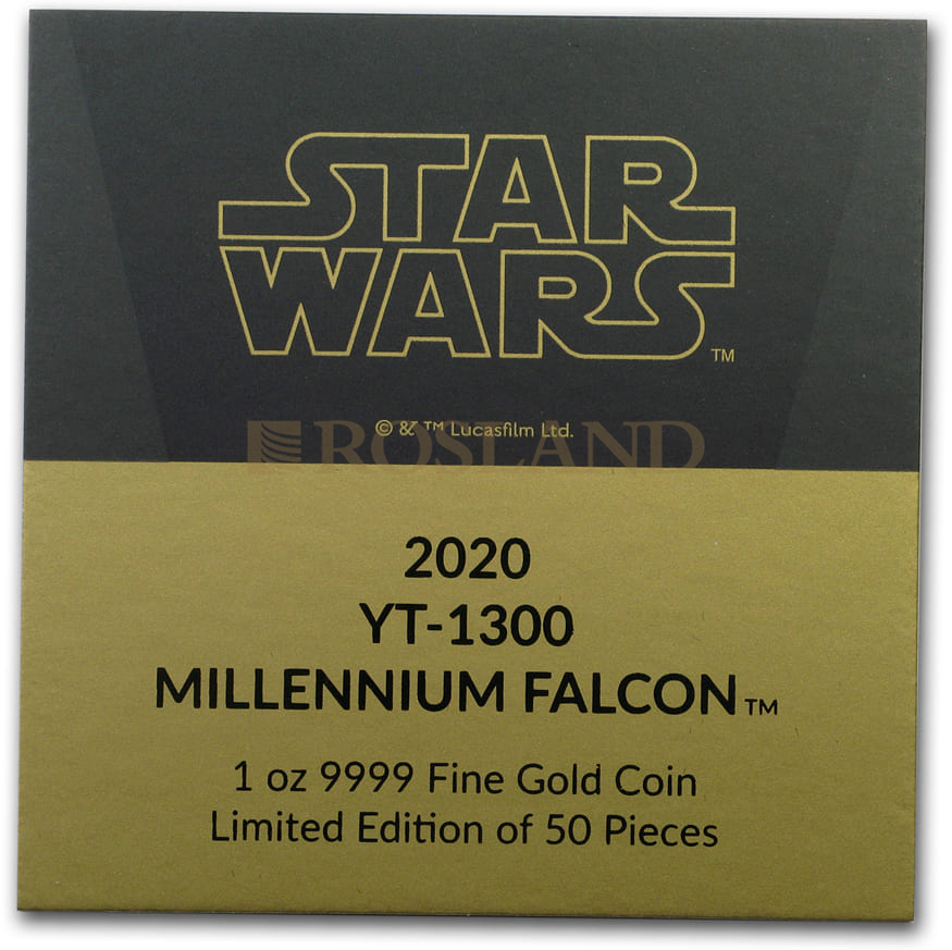 1 Unze Goldmünze Star Wars™ Millenium Falke 2020 PP (Box, Zertifikat)