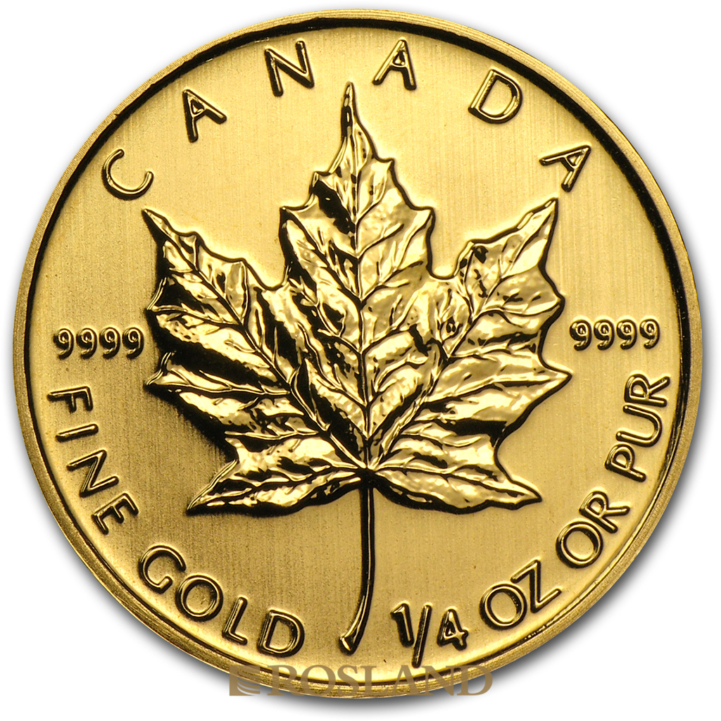 1/4 Unze Goldmünze Kanada Maple Leaf 2012
