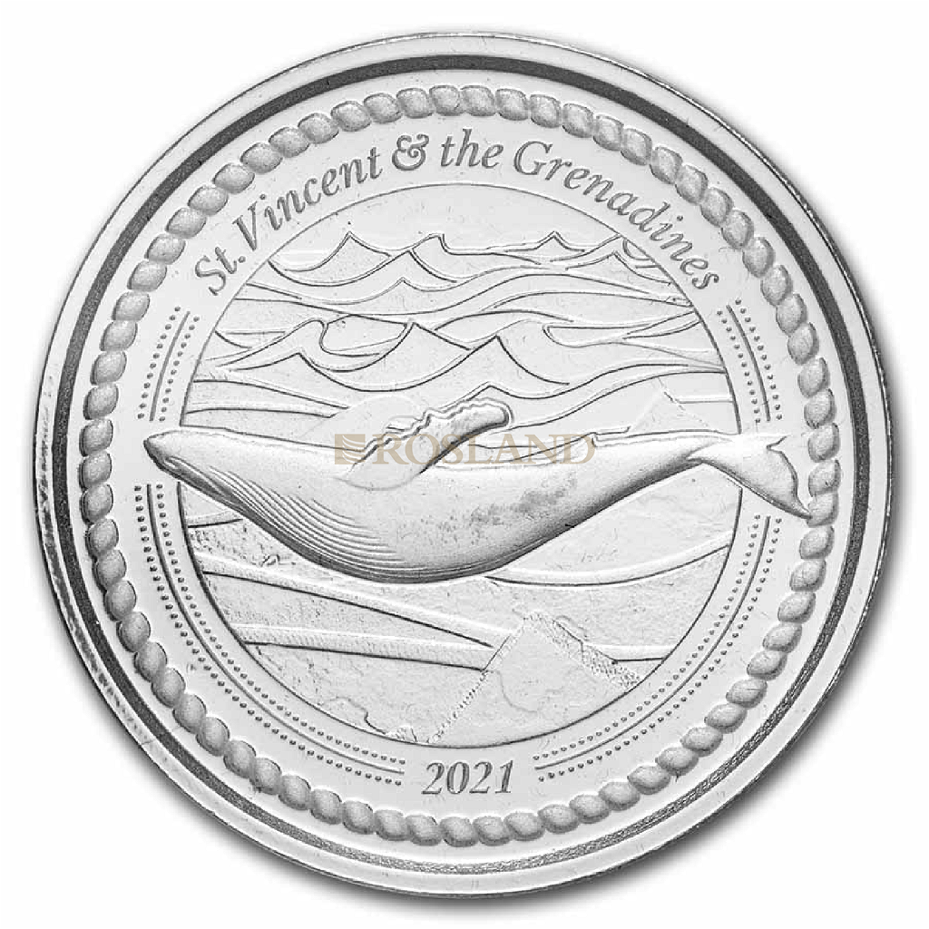 1 Unze Silbermünze EC8 St. Vincent & The Grenadines Humpback Whale 2021