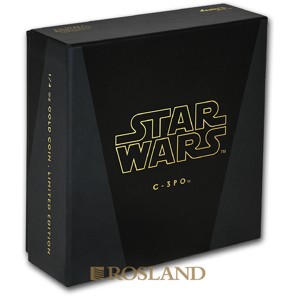 1/4 Unze Goldmünze Star Wars™ C-3PO 2017 PP (Box, Zertifikat)