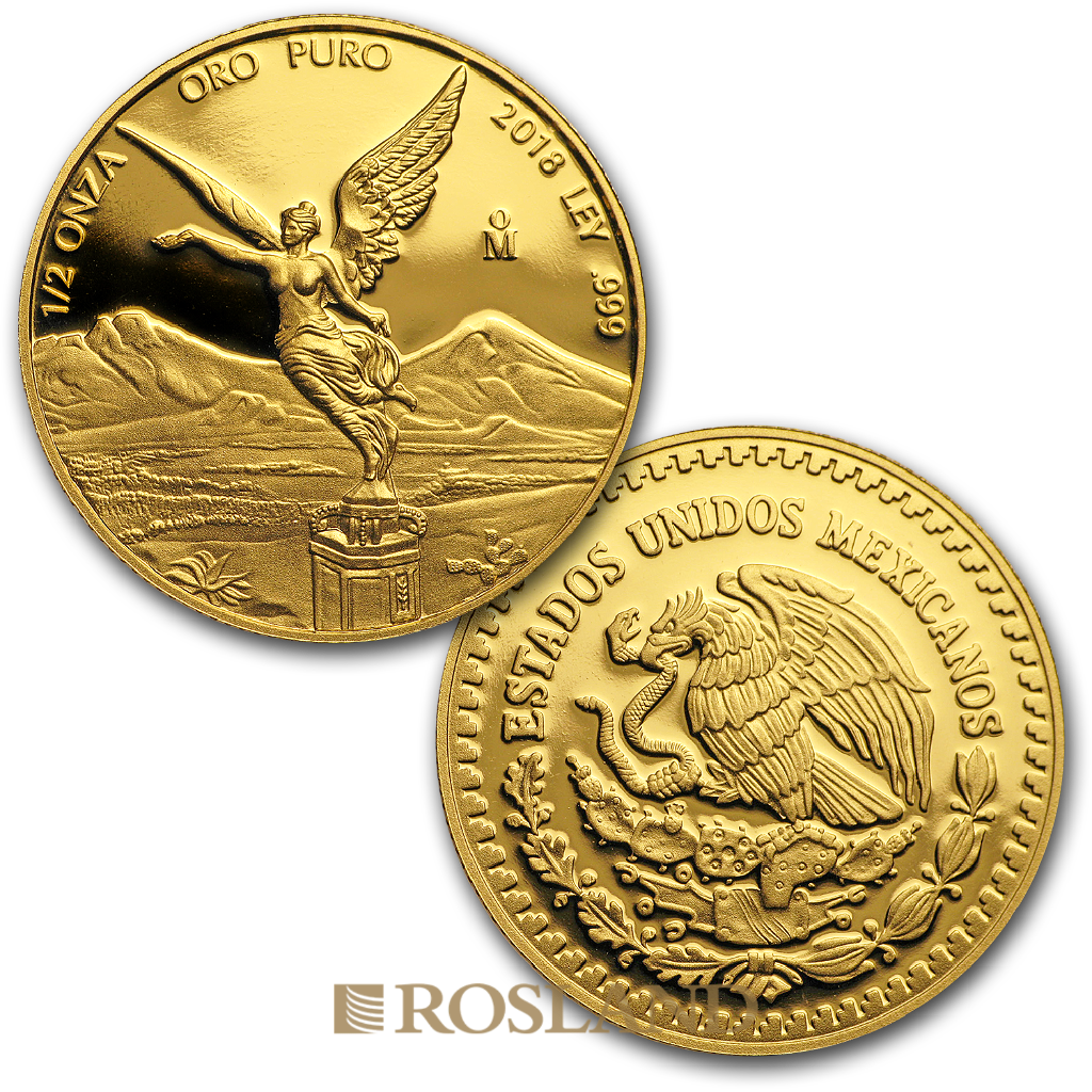1,9 Unzen 5 Goldmünzen Set Mexican Libertad 2018 PP (Box, Zertifikat)