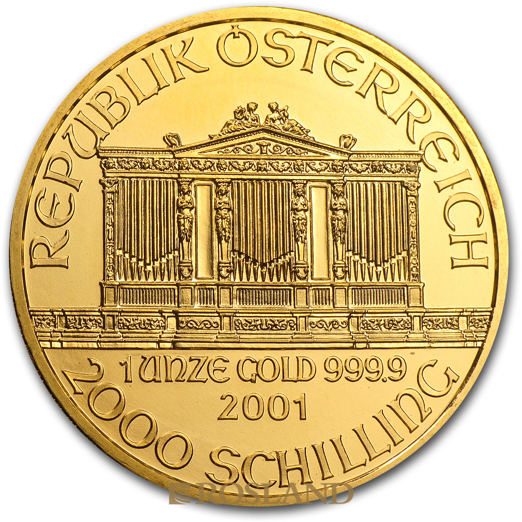 1 Unze Goldmünze Wiener Philharmoniker 2001