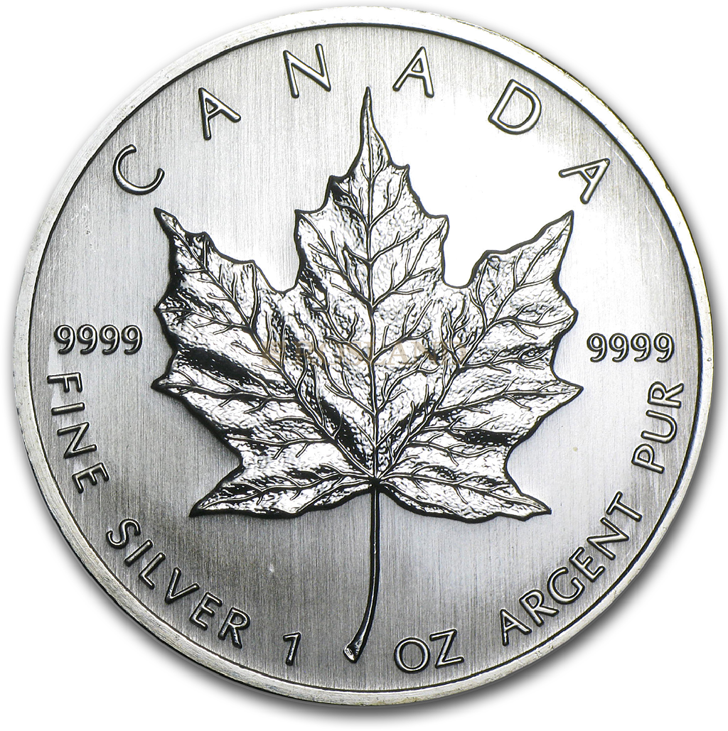 1 Unze Silbermünze Kanada Maple Leaf 2008