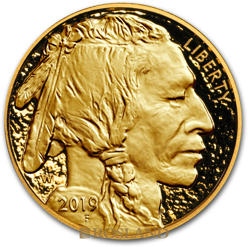 1 Unze Goldmünze American Buffalo 2019 PP (Box, Zertifikat)