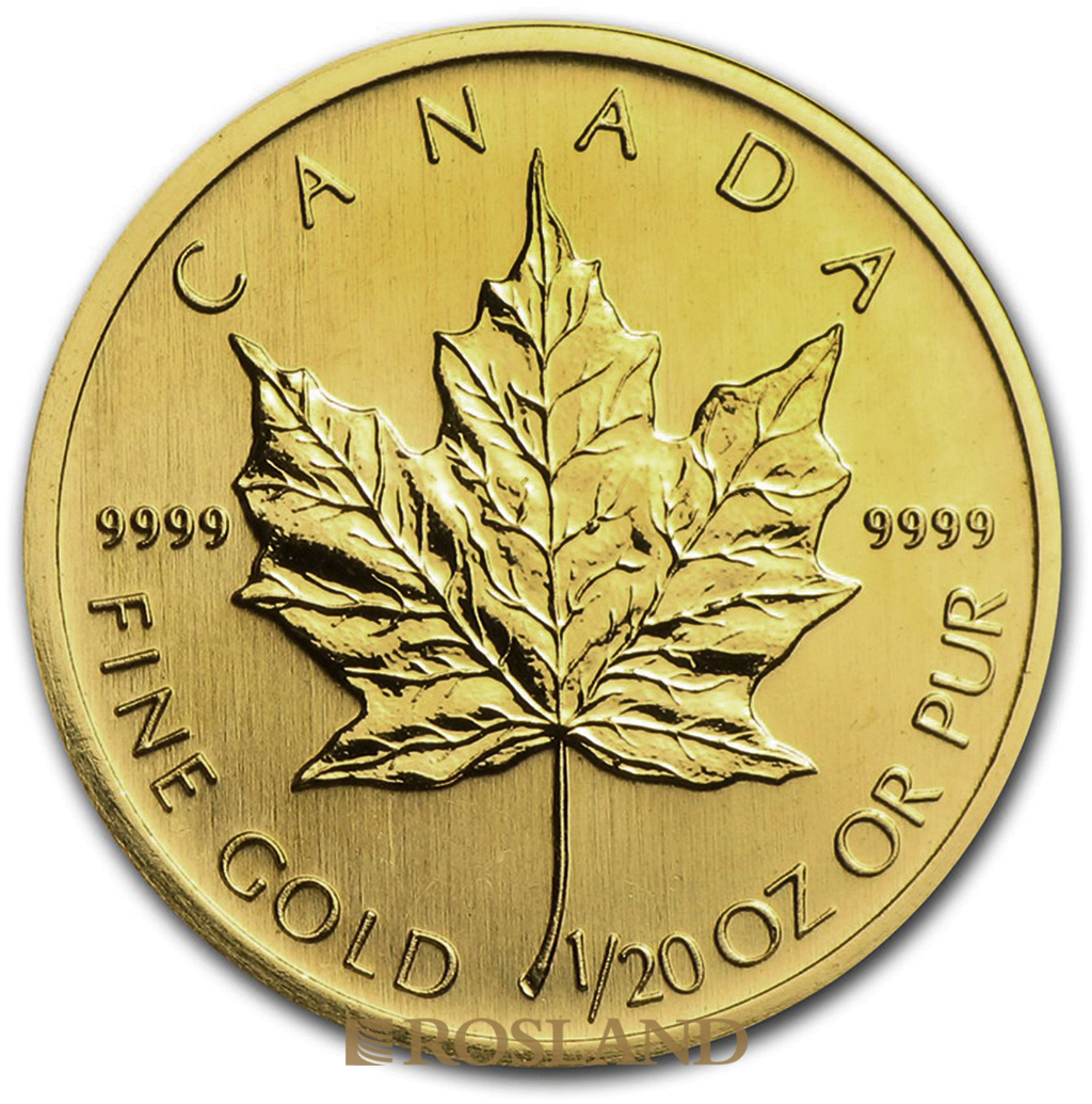 1/20 Unze Goldmünze Kanada Maple Leaf 2006