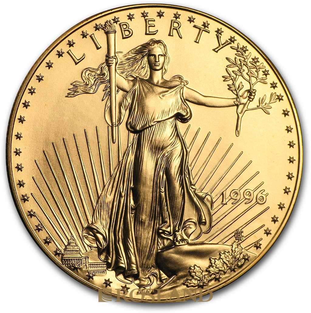 1 Unze Goldmünze American Eagle 1996