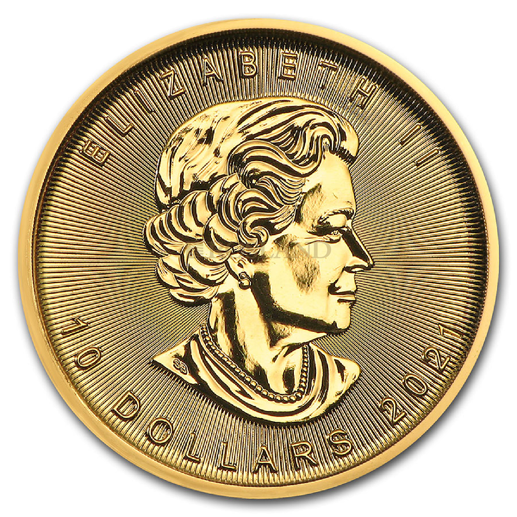 1/4 Unze Goldmünze Kanada Maple Leaf 2021