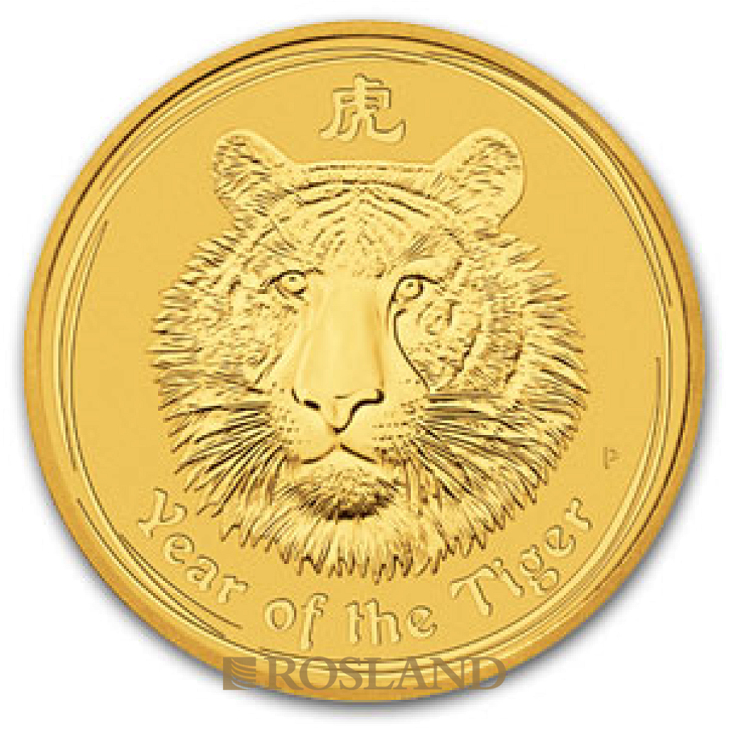 10 Kilogramm Goldmünze Lunar 2 Tiger 2010