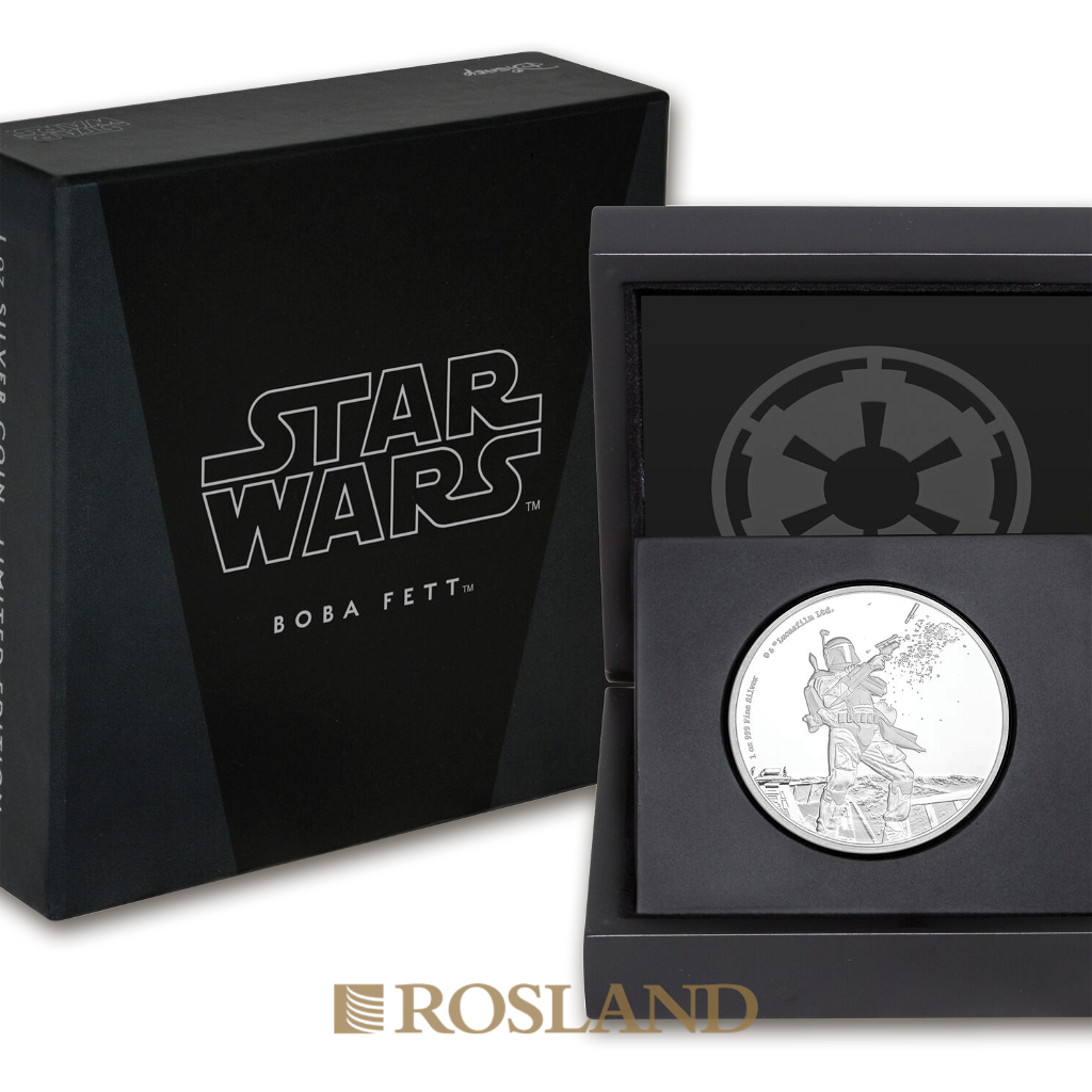 1 Unze Silbermünze Star Wars™ Boba Fett 2017 PP (Box, Zertifikat)
