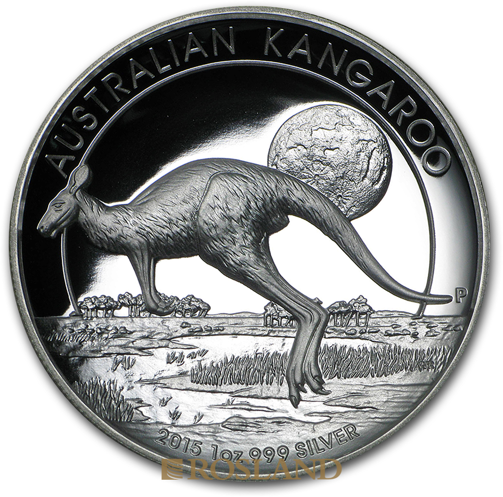 1 Unze Silbermünze  Känguru 2015 PP (HR, Box, Zertifikat)