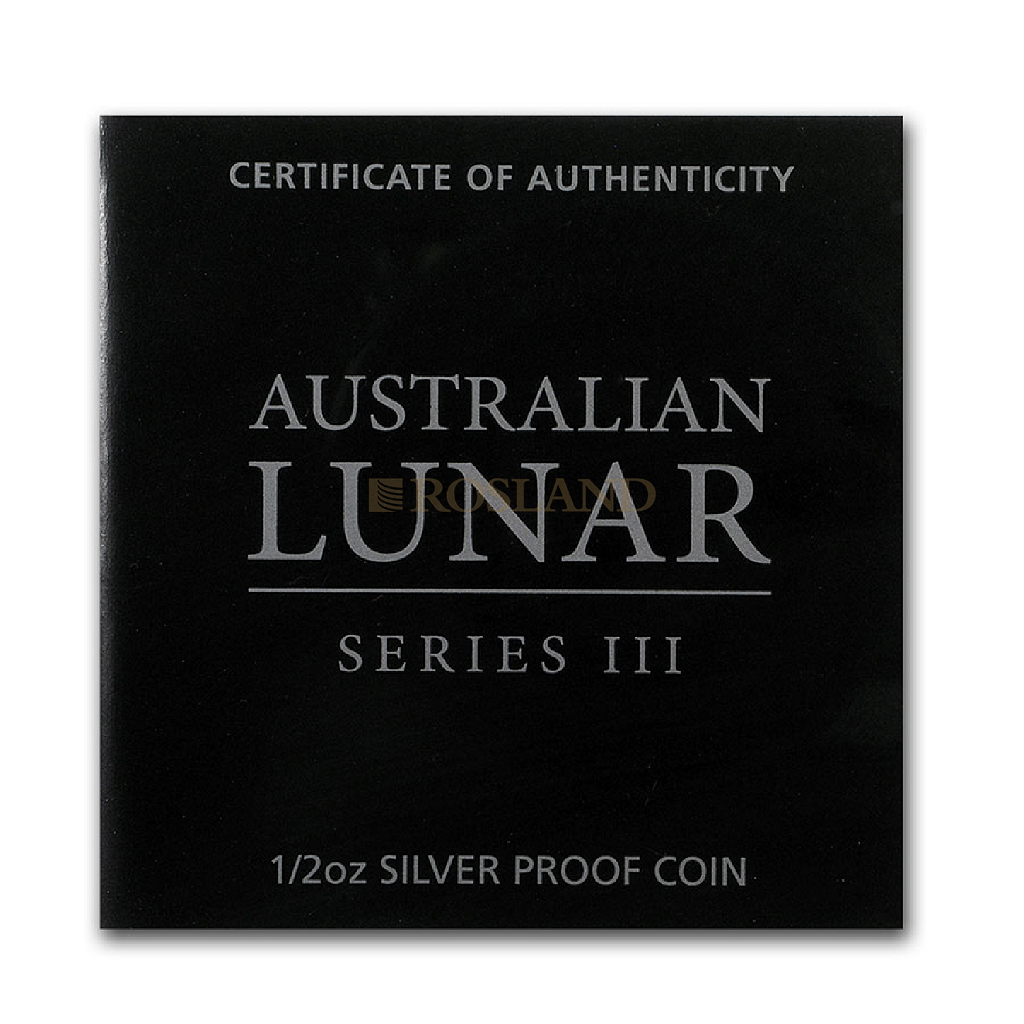 1/2 Unze Silbermünze Lunar 3 Maus 2020 PP (Box, Zertifikat)