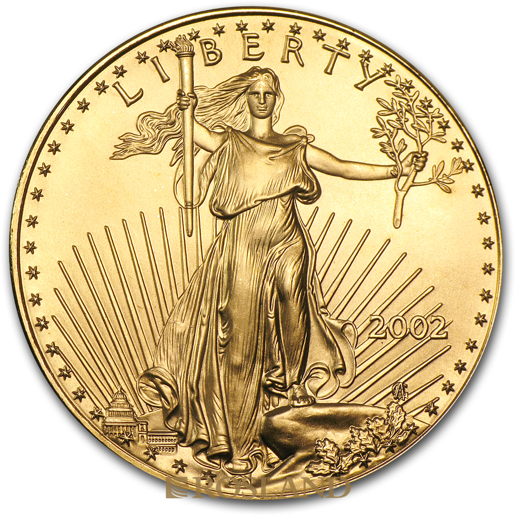 1 Unze Goldmünze American Eagle 2002