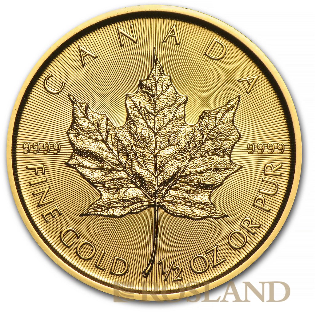 1/2 Unze Goldmünze Kanada Maple Leaf 2017