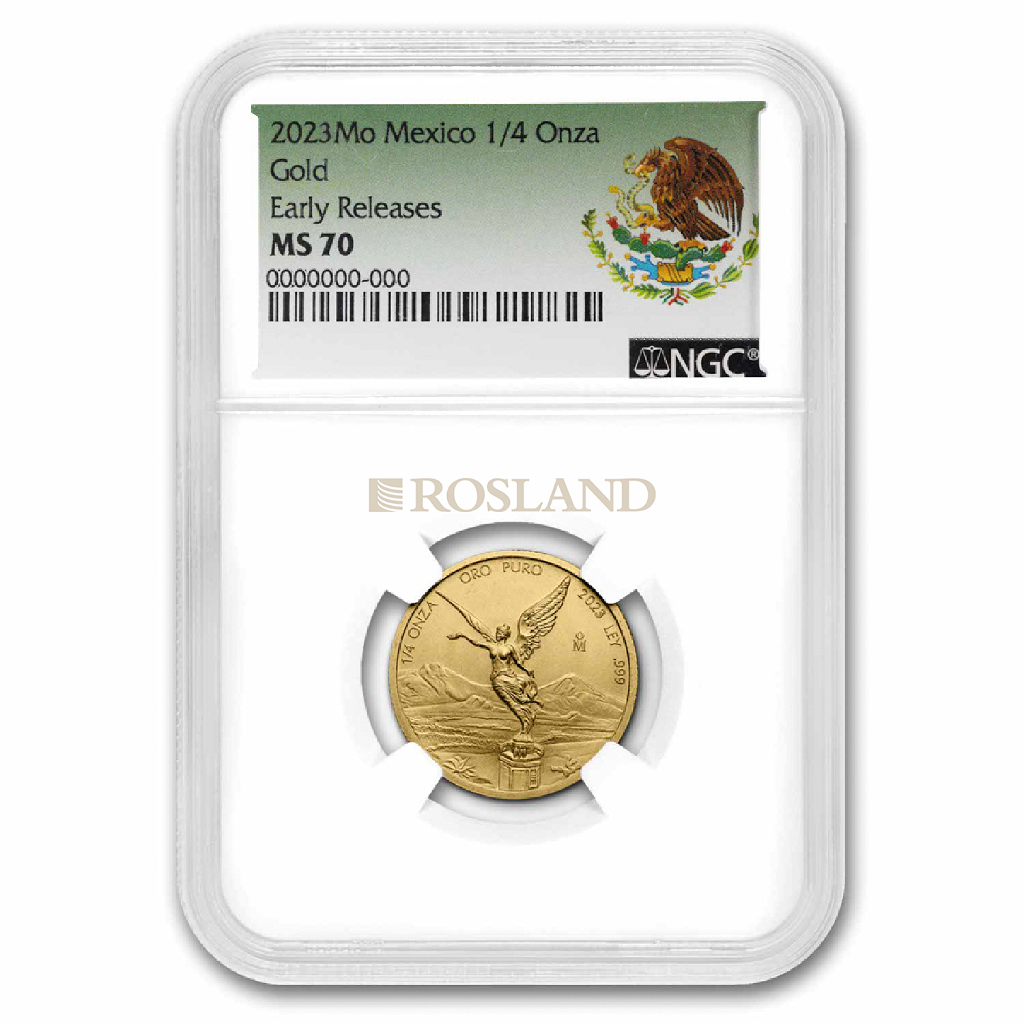 1/4 Unze Goldmünze Mexican Libertad 2023 NGC MS-70 Early Release
