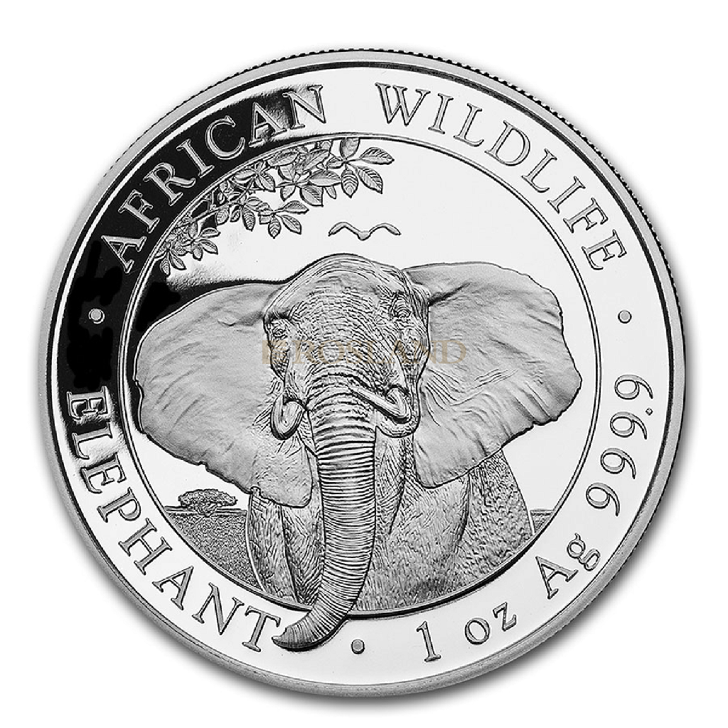1 Unze Silbermünze Somalia Elefant 2021