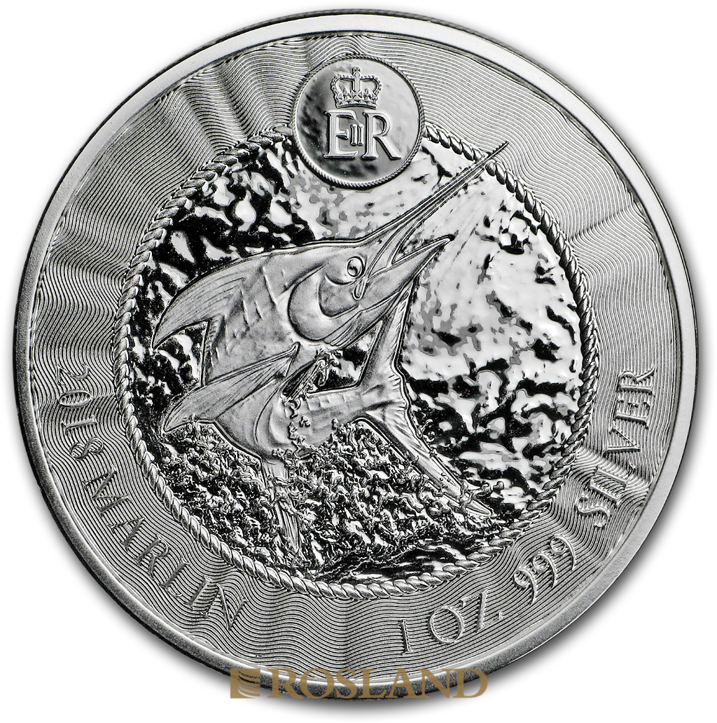 1 Unze Silbermünze Cayman Islands Marlin (Sperrfisch) 2018