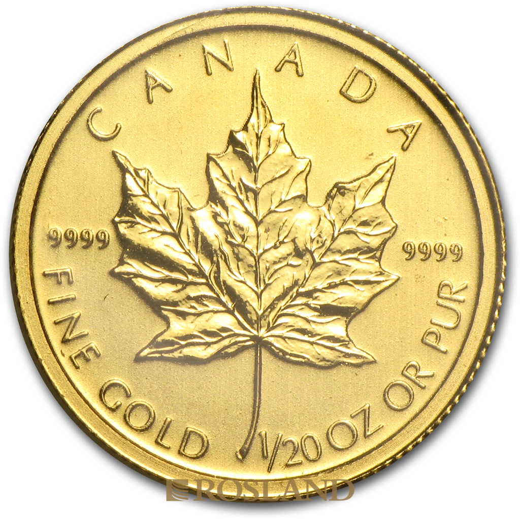 1/20 Unze Goldmünze Kanada Maple Leaf 2011
