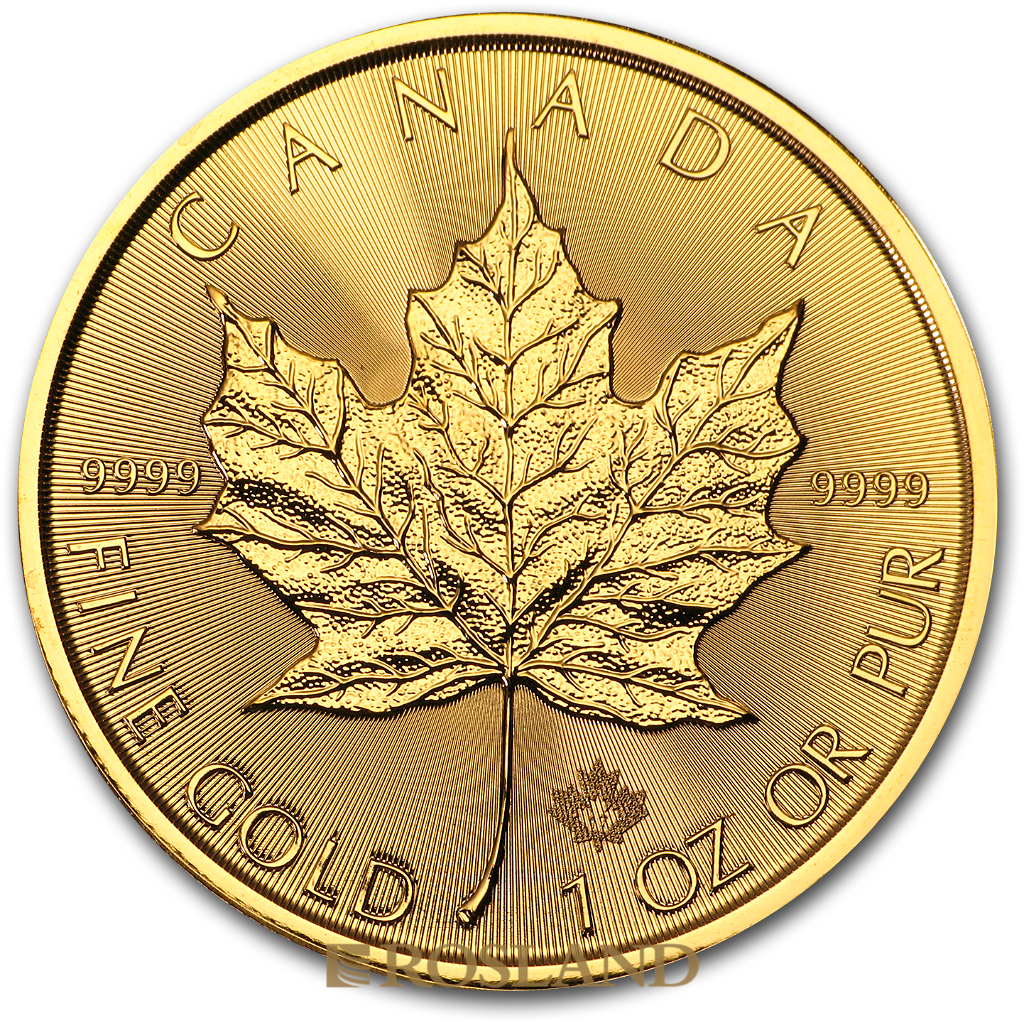 1 Unze Goldmünze Kanada Maple Leaf 2017