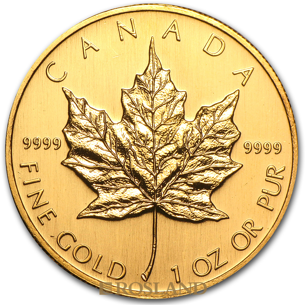 1 Unze Goldmünze Kanada Maple Leaf 2002