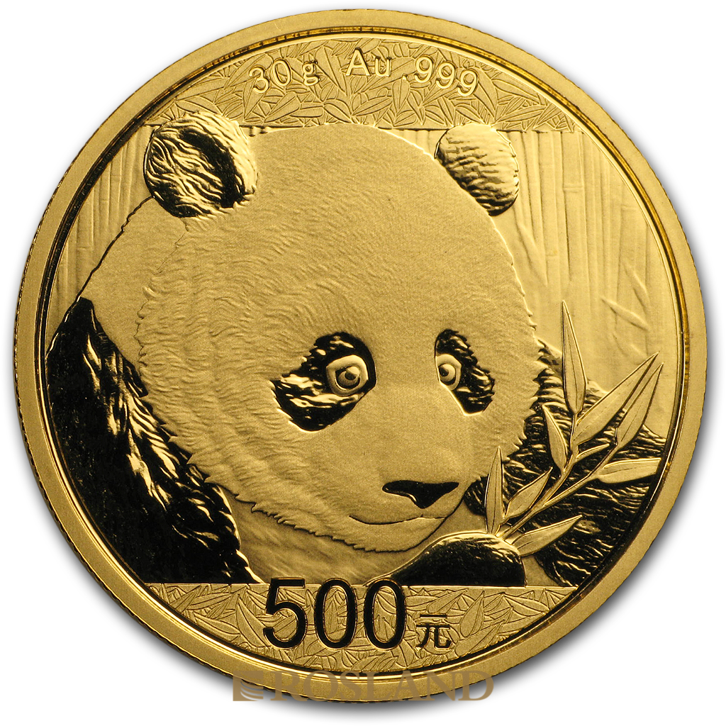 30 Gramm Goldmünze China Panda 2018