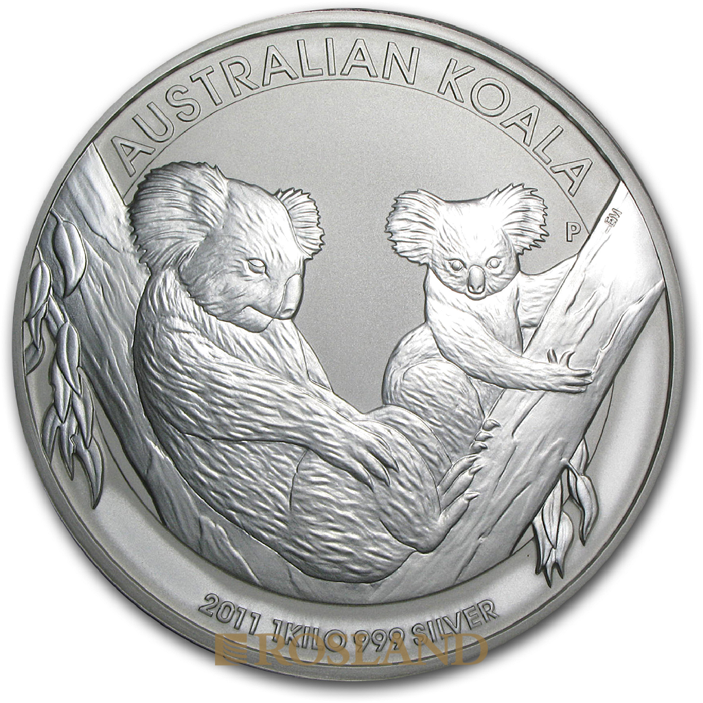 1 Kilogramm Silbermünze Koala 2011