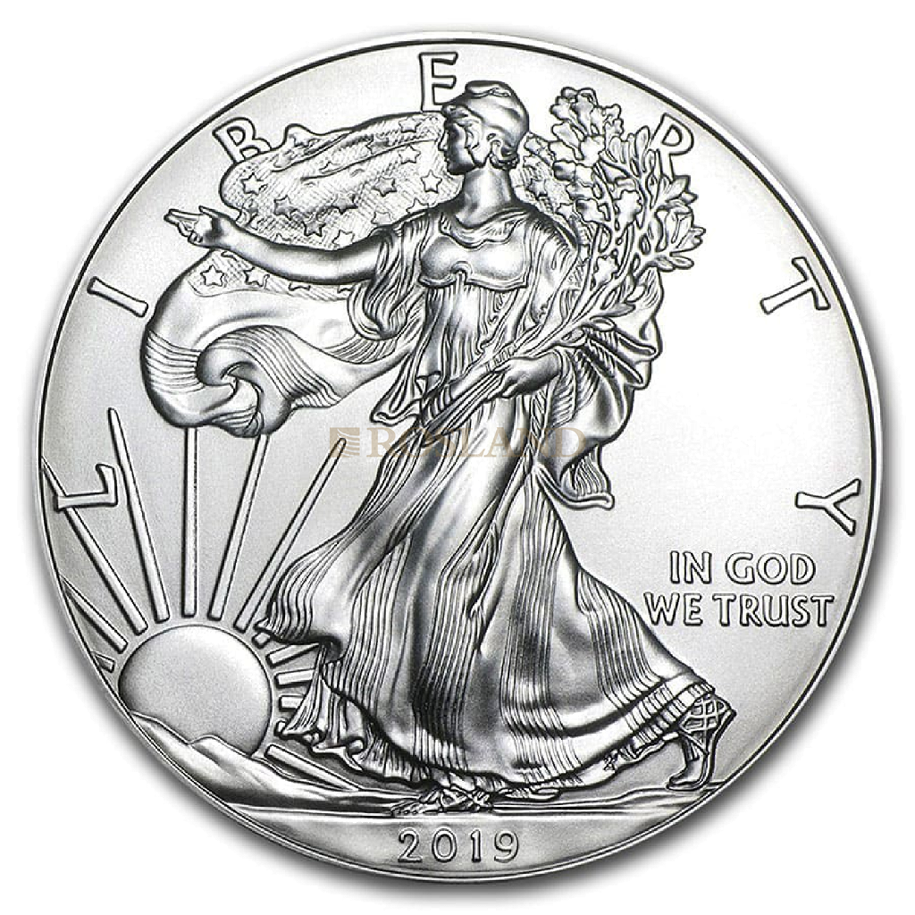 1 Unze Silbermünze American Eagle 2019