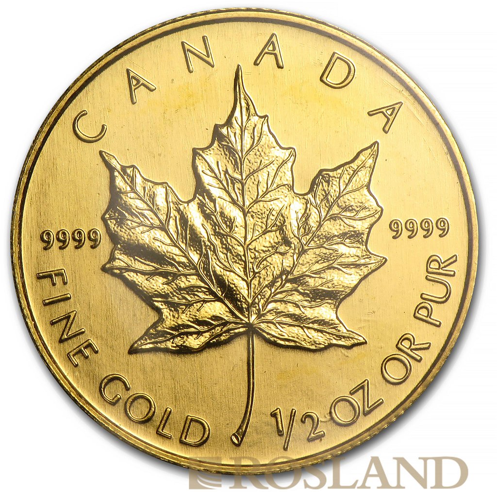 1/2 Unze Goldmünze Kanada Maple Leaf 2003