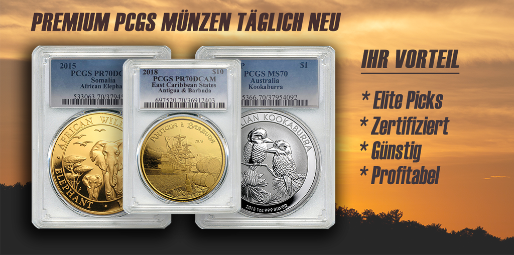 Täglich neue PCGS Goldmünzen