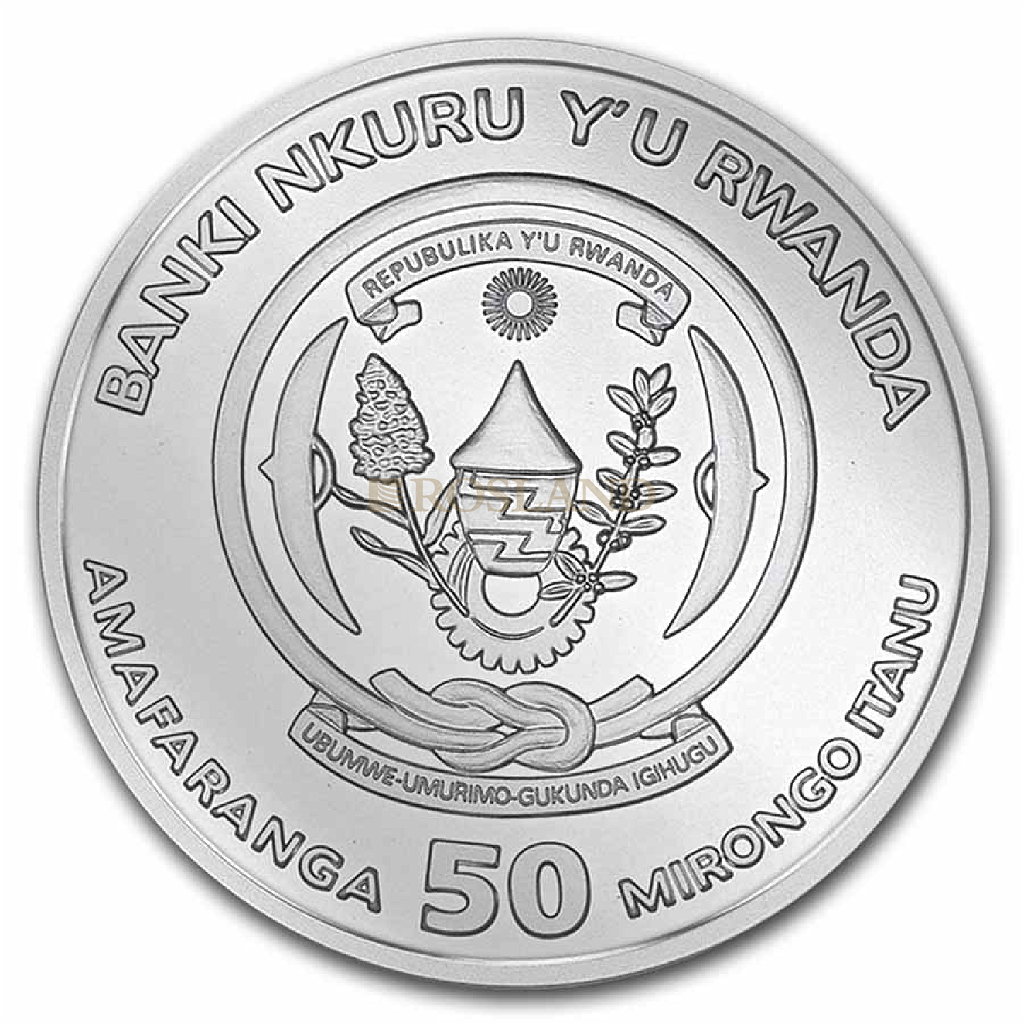 1 Unze Silbermünze Ruanda Nautical Sedov 2021 PP