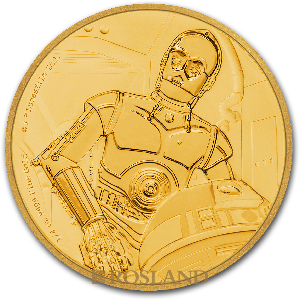 1/4 Unze Goldmünze Star Wars™ C-3PO 2017 PP (Box, Zertifikat)