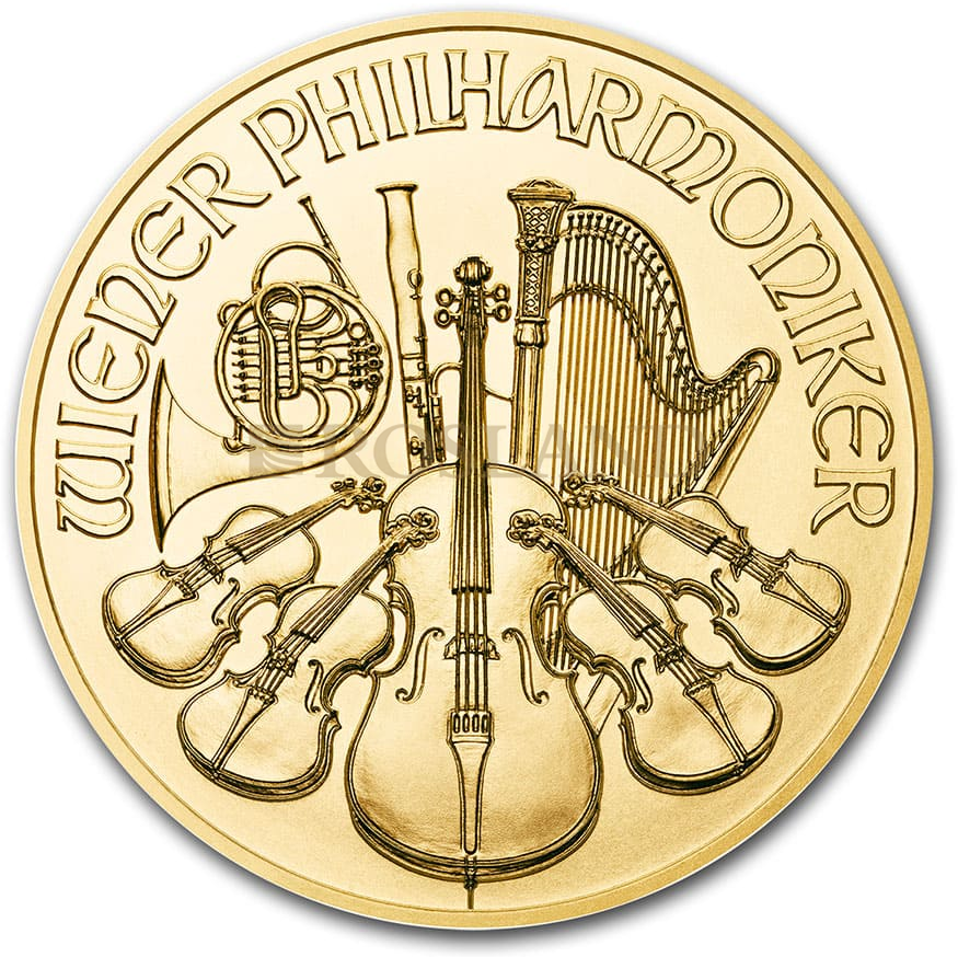 1/2 Unze Goldmünze Wiener Philharmoniker 2020