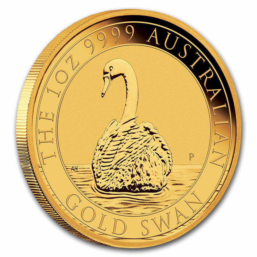 1 Unze Goldmünze Australien Schwan 2023