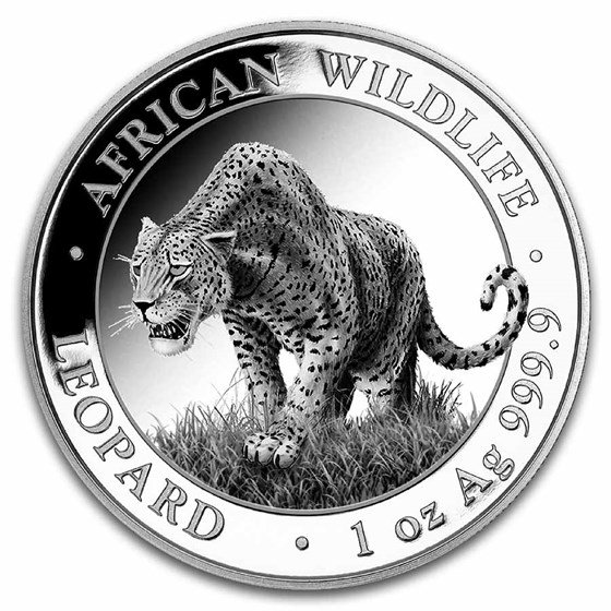 1 Unze Silbermünze Somalia Leopard 2023