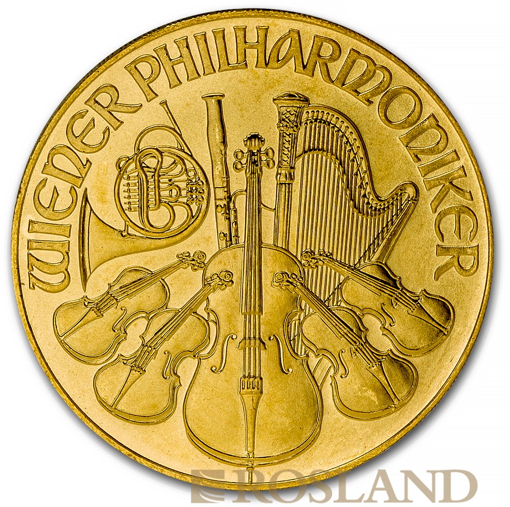 1 Unze Goldmünze Wiener Philharmoniker 2010