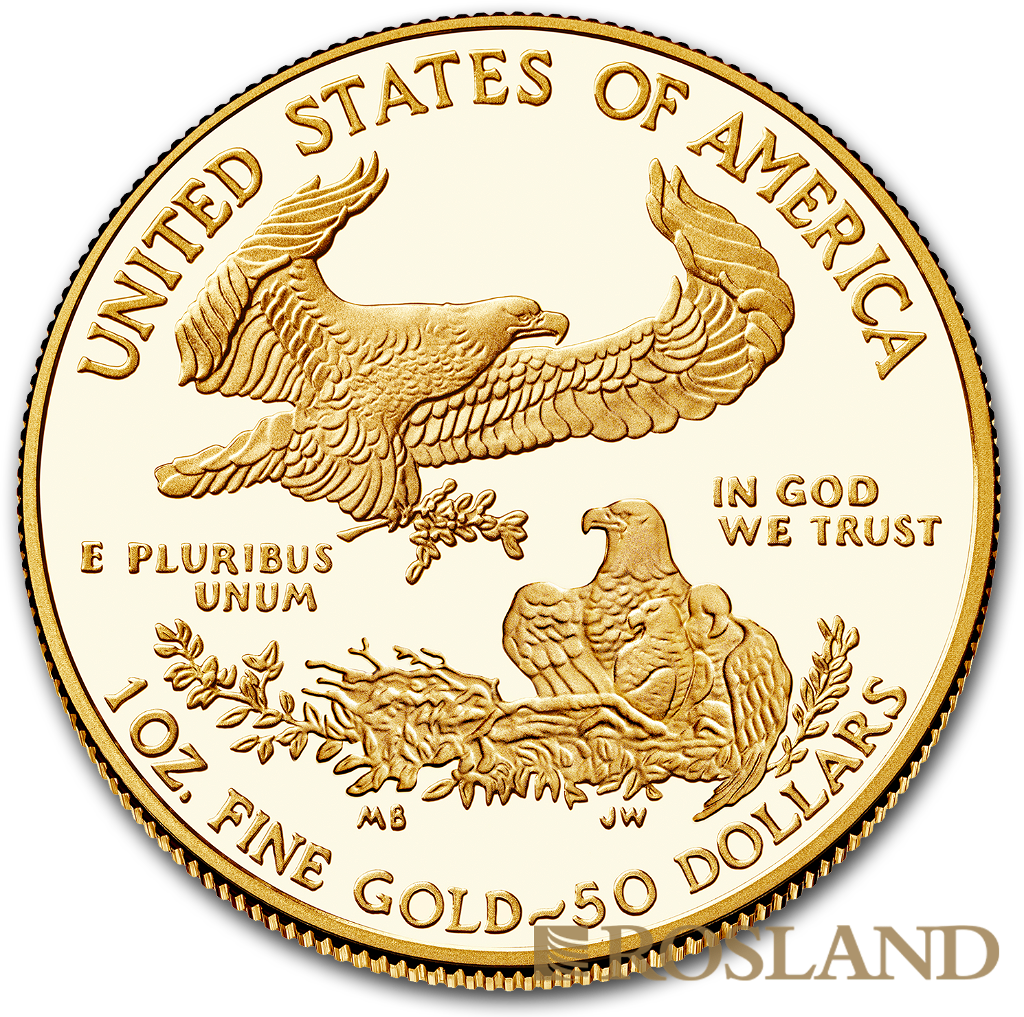 1 Unze Goldmünze American Eagle 2019 PP (Box, Zertifikat)