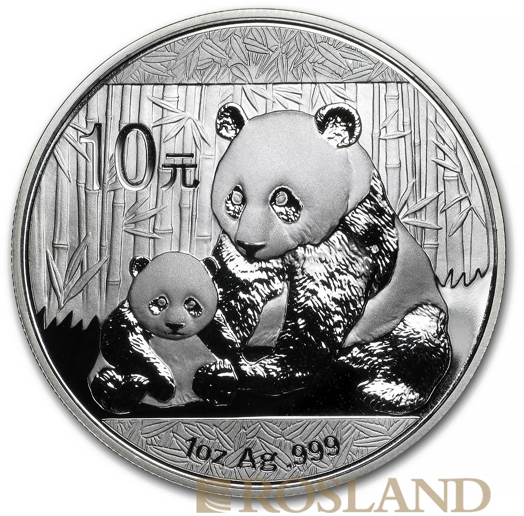 1 Unze Silbermünze China Panda 2012