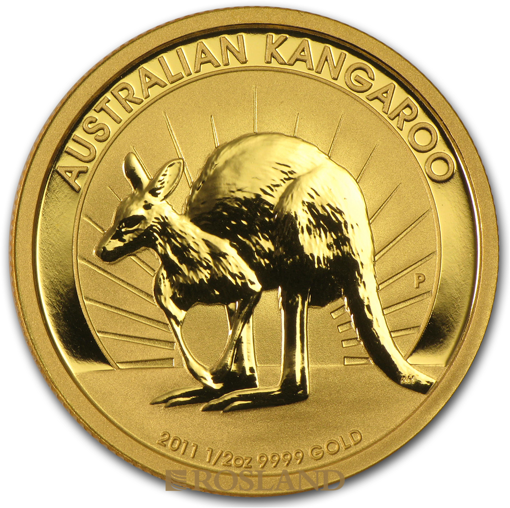 1/2 Unze Goldmünze Australien Känguru 2011
