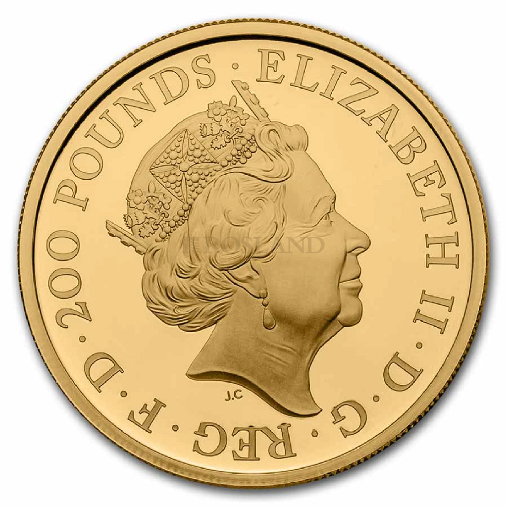 2 Unzen Goldmünze Britannia 2022 PP (Box, Zertifikat)