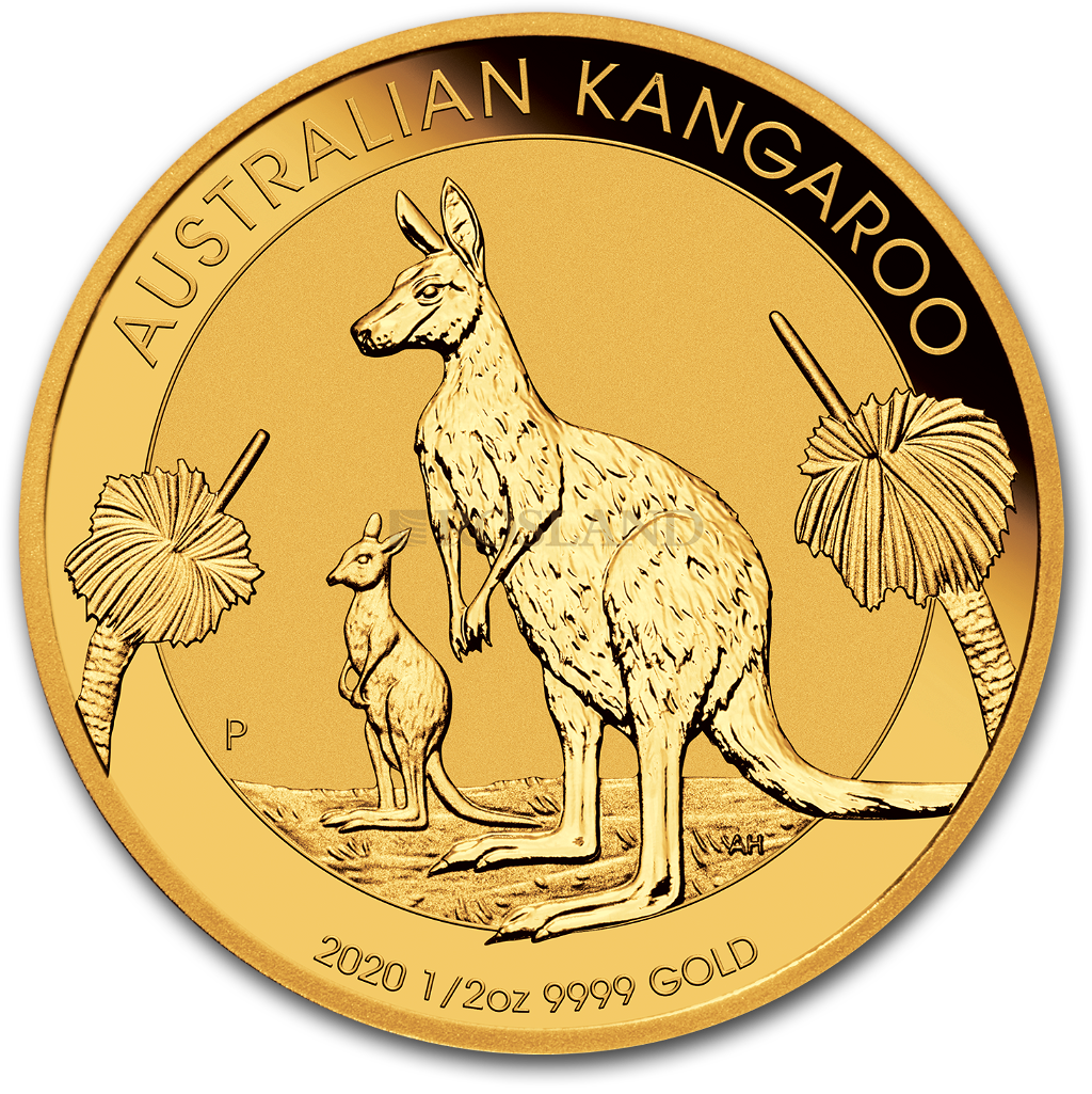 1/2 Unze Goldmünze Australien Känguru 2020