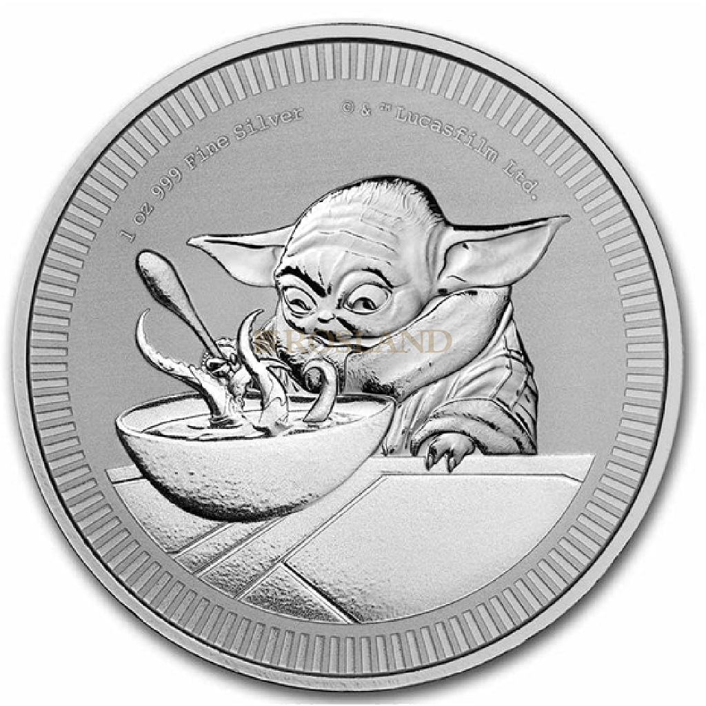 1 Unze Silbermünze Star Wars™ 2022  Grogu "Baby Yoda" MS-70 PCGS (FS)
