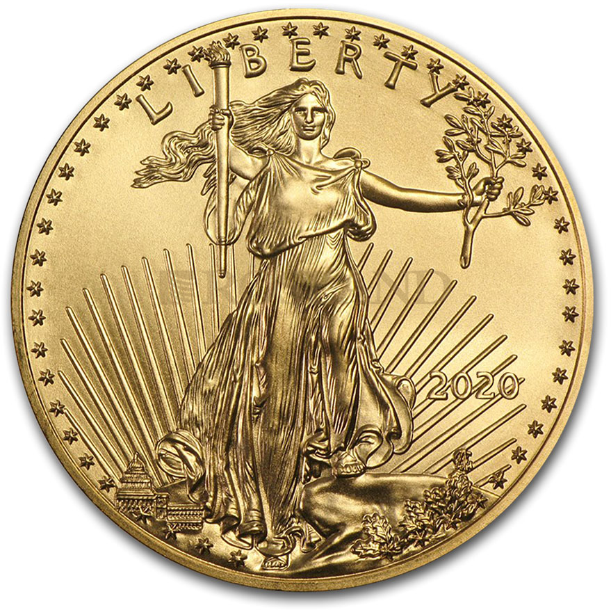 1 Unze Goldmünze American Eagle 2020 (Box)