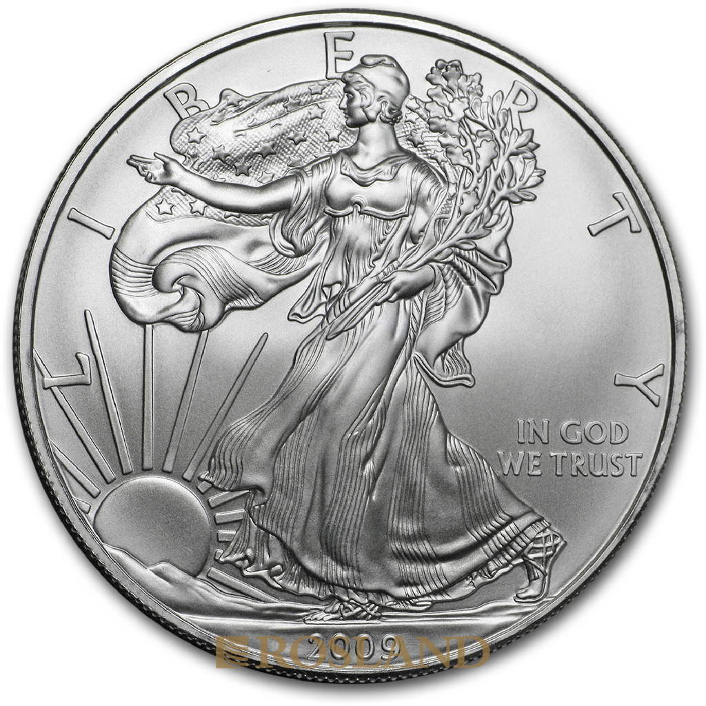 1 Unze Silbermünze American Eagle 2009