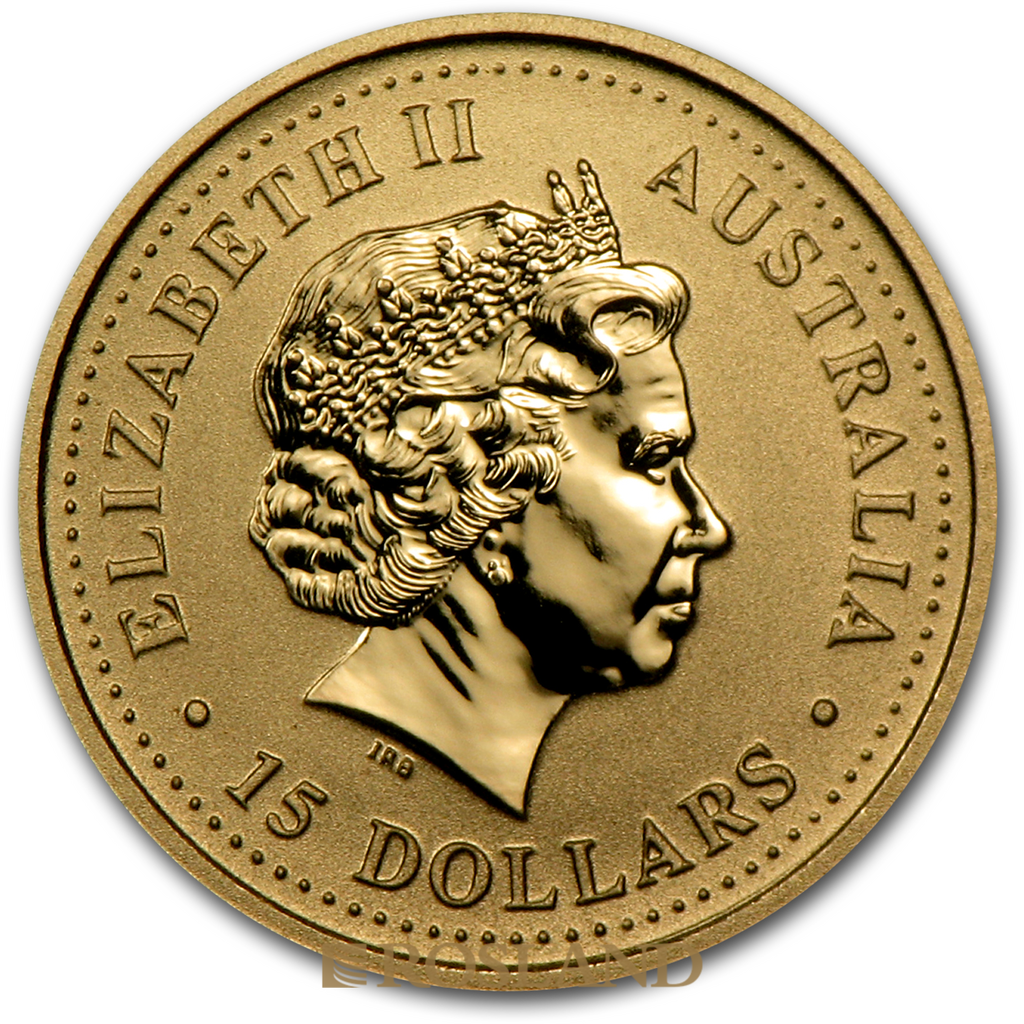 1/10 Unze Goldnugget Australien Känguru 2002