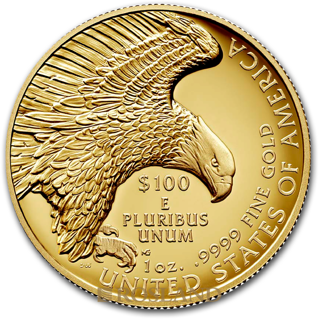 1 Unze Goldmünze American Liberty 2019 PL PCGS SP-70 (HR, FD)