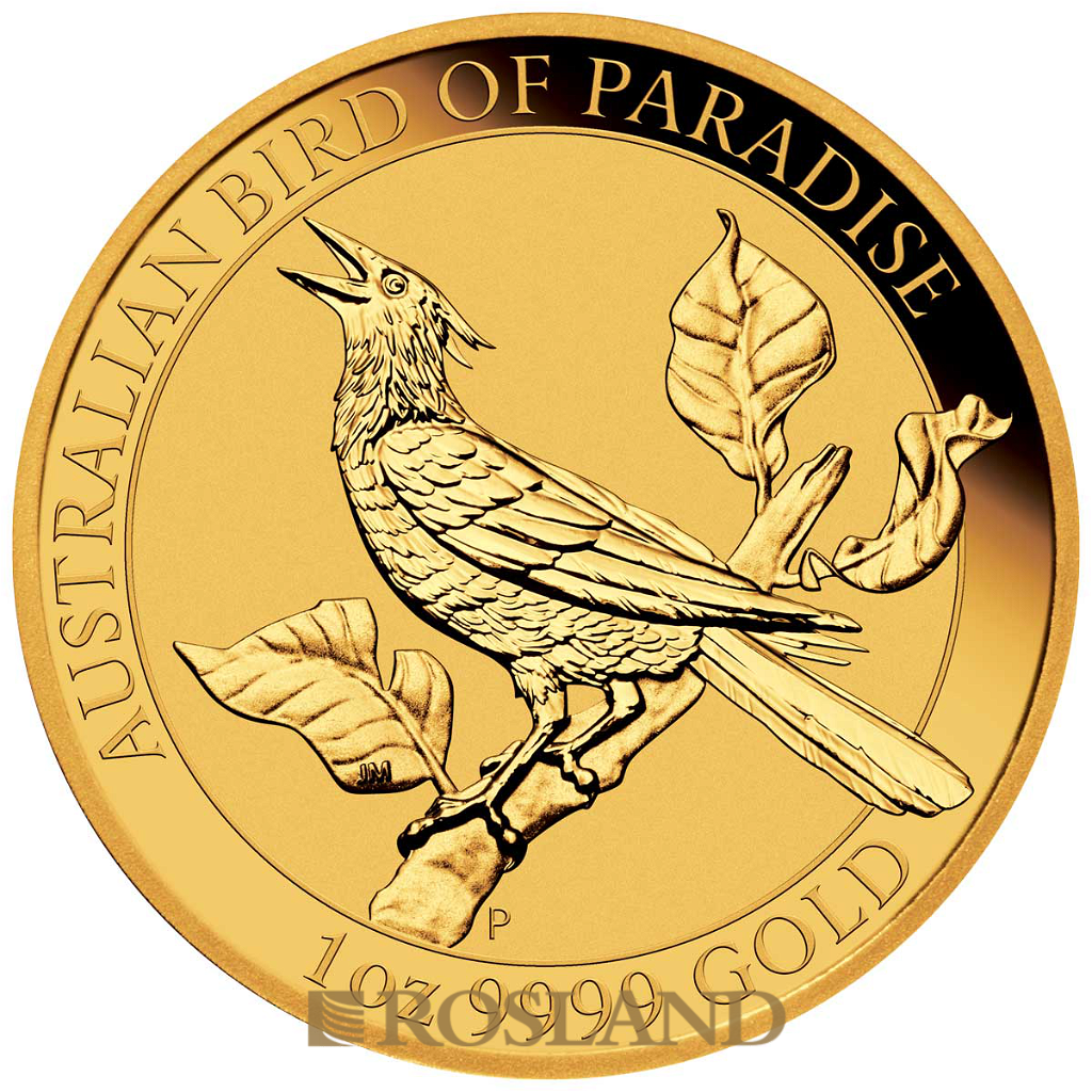 1 Unze Goldmünze Australien Paradiesvogel Manukoden 2019