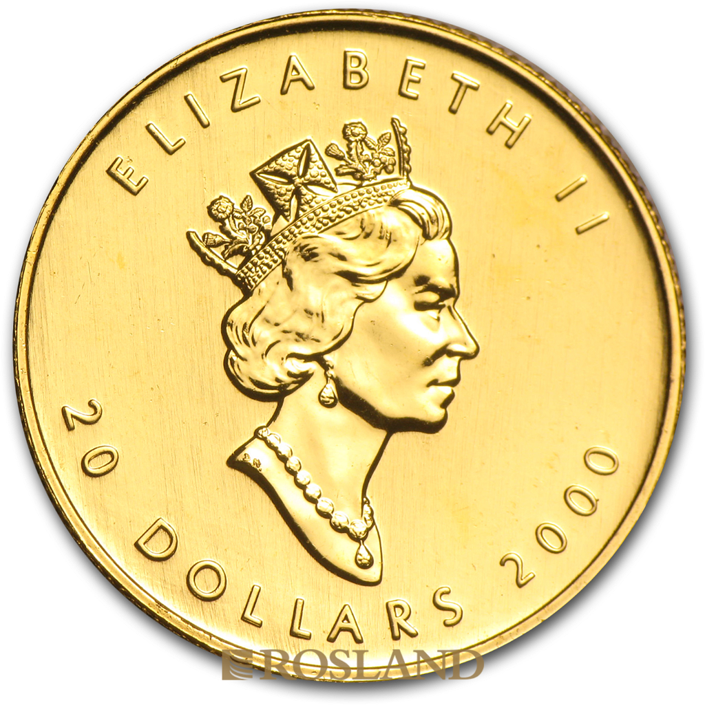 1/2 Unze Goldmünze Kanada Maple Leaf 2000 (Millenium Privy)